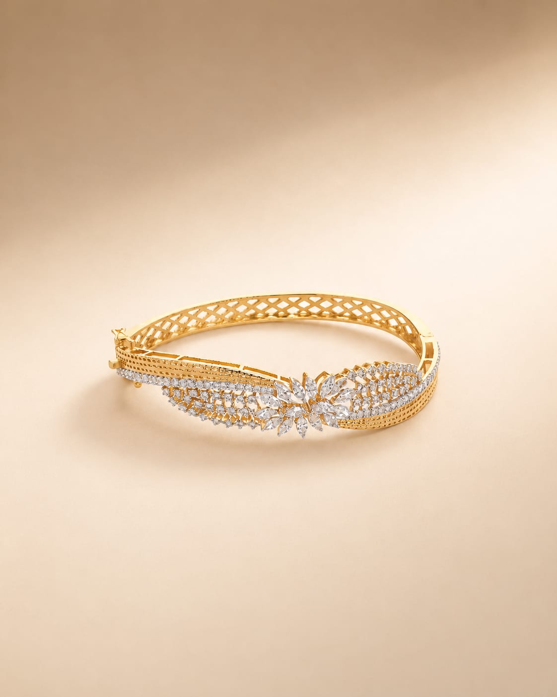 Opulent Petal Diamond Bracelet