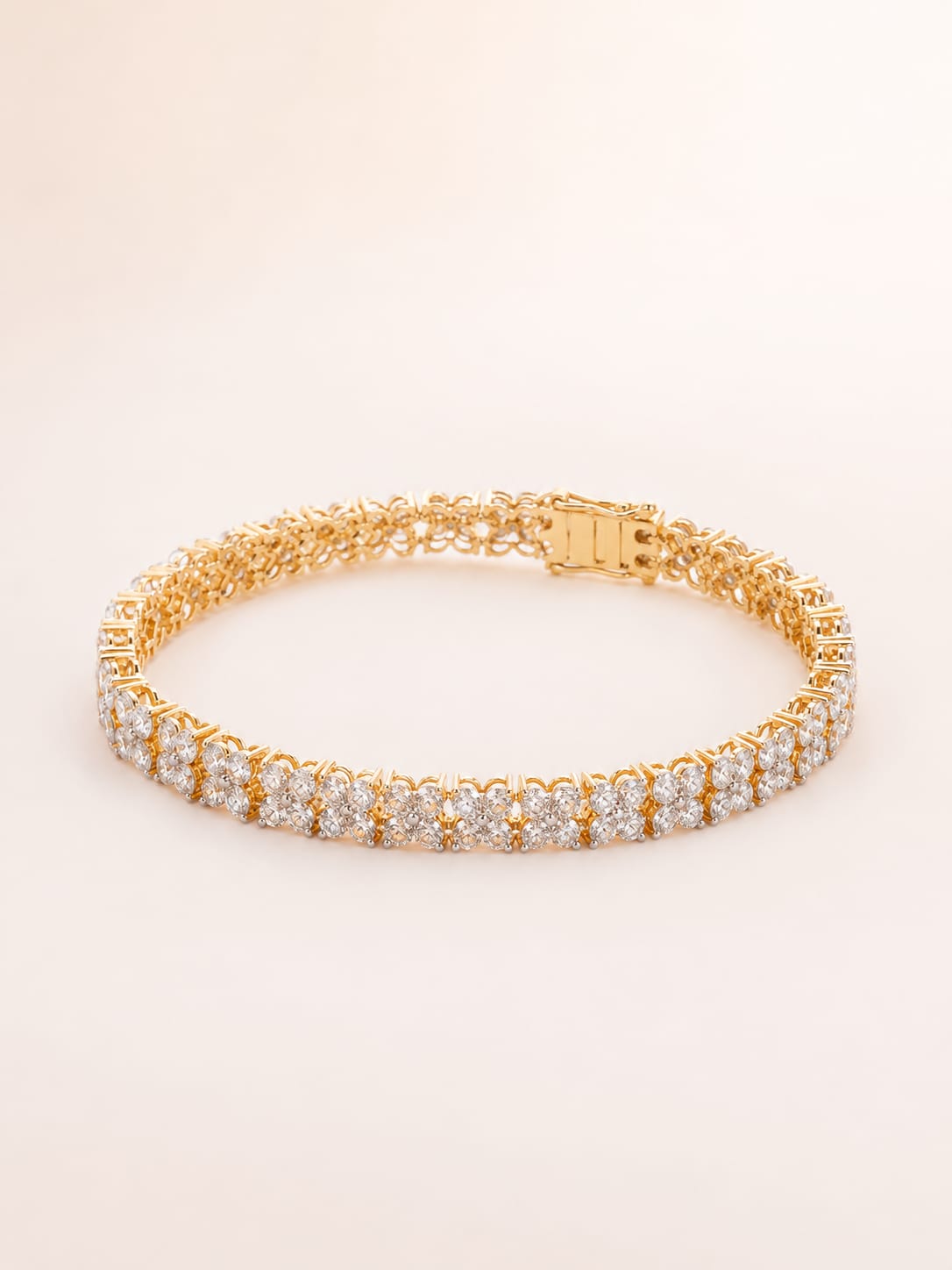 Celestial Double Row Diamond Bracelet