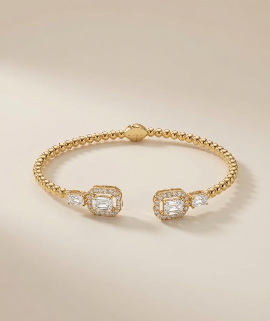 Nova Emerald-Cut Diamond Bracelet