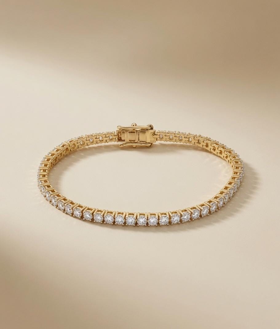 Classic Round Brilliant Diamond Tennis Bracelet