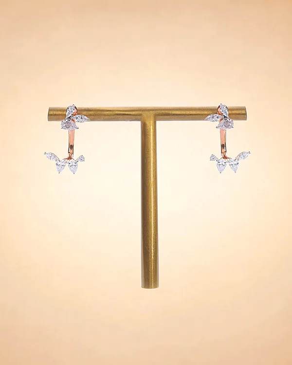Cascade Petal Drop Earrings