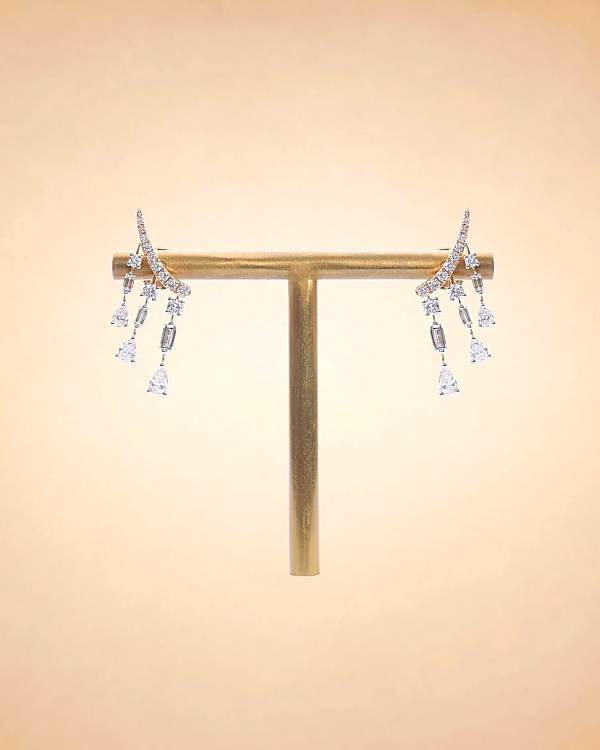Celestial Cascade Diamond Earrings