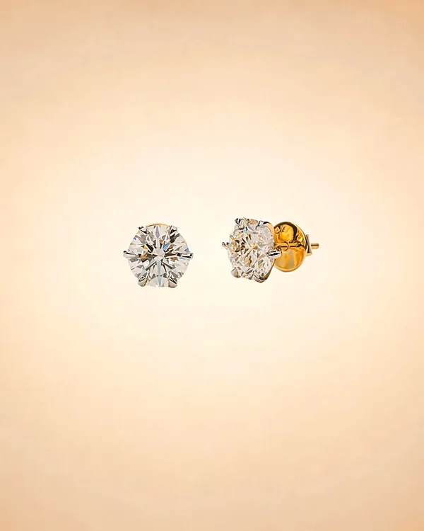 Classic Solitaire Diamond Studs