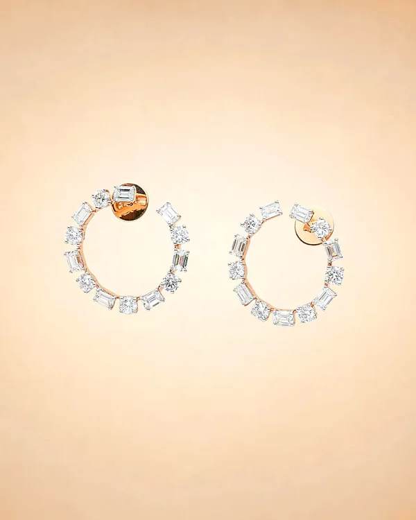 Nova Diamond Hoop Earrings