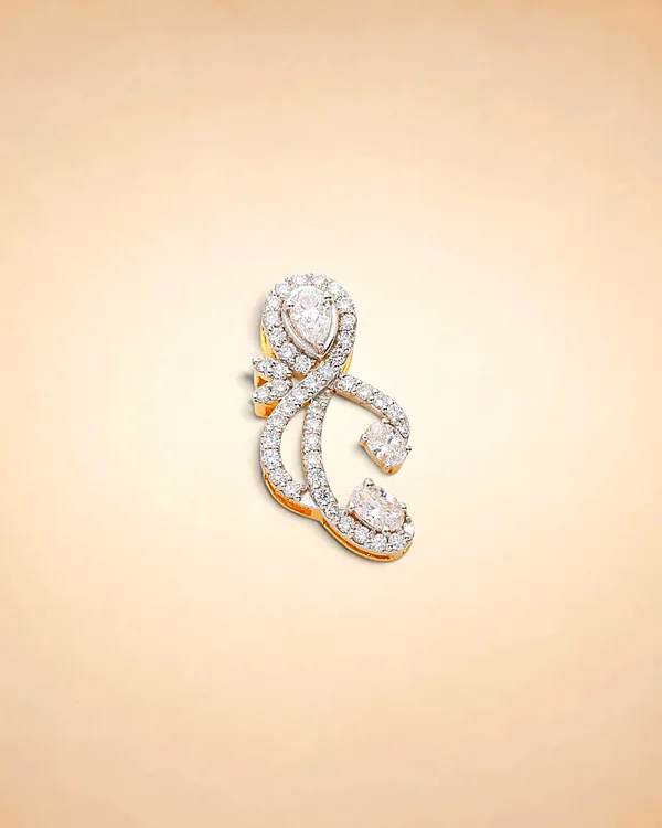 Celestial Swirl Diamond Pendant