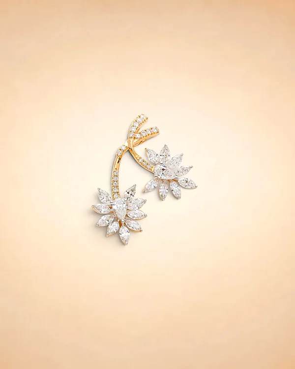 Floral Cascade Diamond Pendant