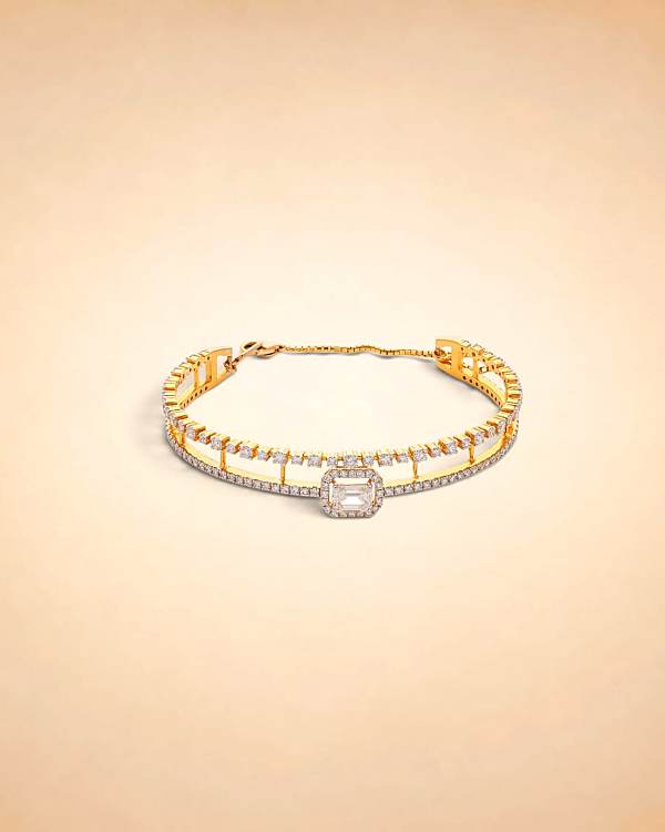 Duchess Emerald-Cut Diamond Bracelet