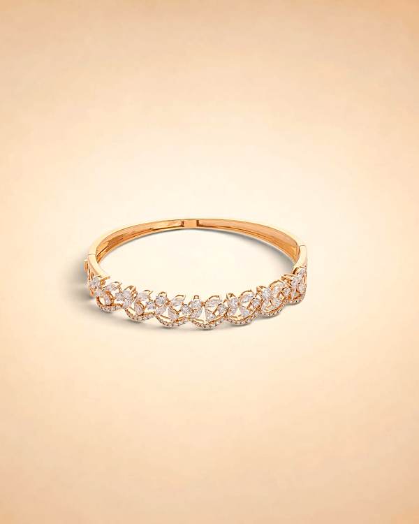 Floral Cascade Diamond Bracelet