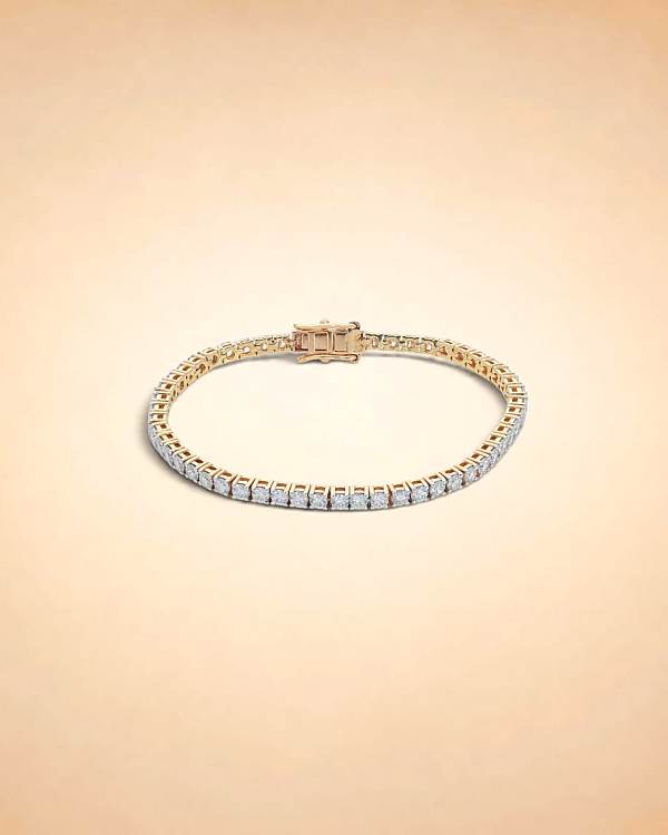 Classic Round Brilliant Diamond Tennis Bracelet