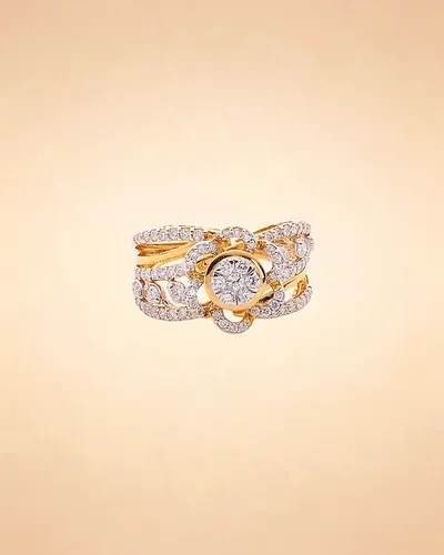 Opulent Petal Diamond Ring