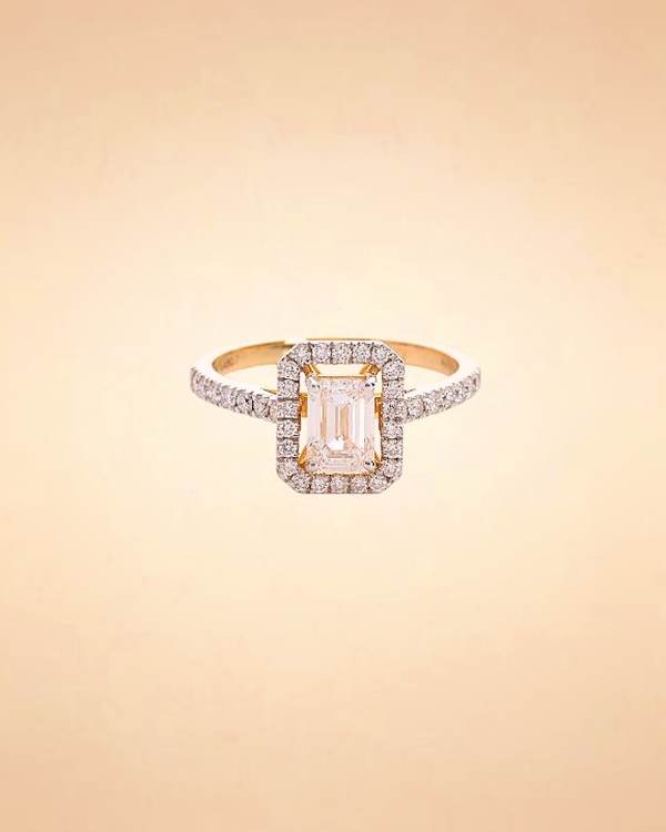 Eternity Emerald Halo Ring