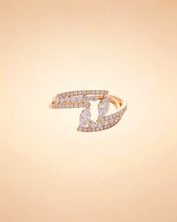 Marquise Cascade Diamond Ring