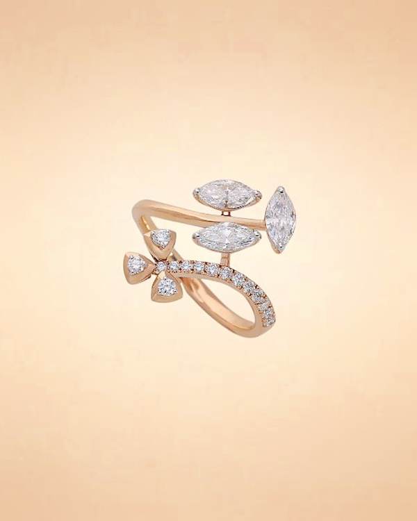 Marquise Bloom Diamond Ring